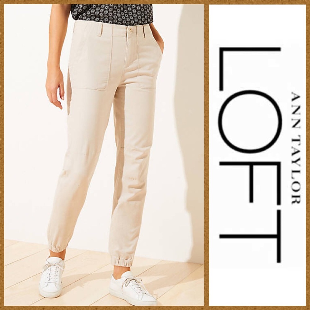 EUC | LOFT Utility Jogger Khakis!!